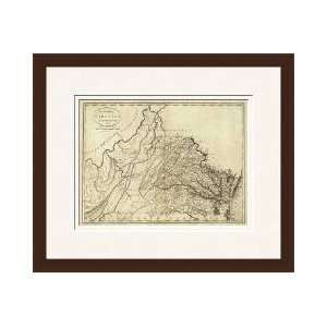  State Of Virginia 1796 Framed Giclee Print