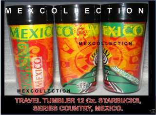 STARBUCKS TRAVEL TUMBLER 12 Oz SERIES COUNTRY MEXICO NW  
