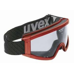 UVEX Speedy Junior Ski Goggle,Red Frame with Single Clear Lens  