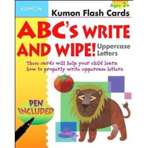  ABCs Uppercase Write & Wipe Flash Cards Toys & Games