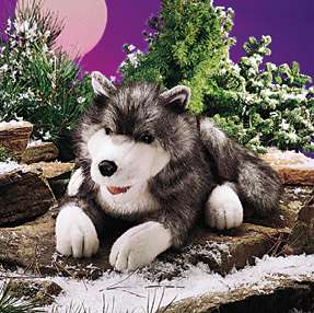 FOLKMANIS PUPPETS ~TIMBER WOLF #2171 Full Body 18 LONG~  