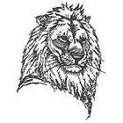 Leaping Lion Chase Big Wild Cat Charge Iron on Patch items in 
