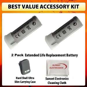 Ion Extended Life Replacement Battery Pack 1200mAh Each for Canon NB 