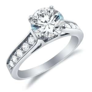   CZ Cubic Zirconia Engagement Ring 1.75ct. Sonia Jewels Jewelry