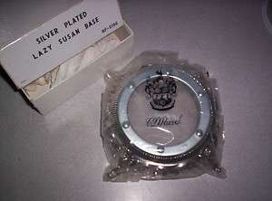 New Silver Plated Lazy Susan Base, Model HF 0196  