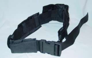 Black SWAT Nylon Tactical Belt w/ Pouches Utility ~ NEW  