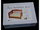 SOLID HARDWOOD PET SPINDLE DOG BED SMALL BREEDS NEW