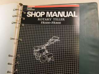 Honda Shop Service Manual Tiller FR650 FR750 F210 FG500  