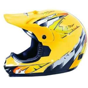  Max 606 AY Yellow Motocross Helmet from VCAN Automotive