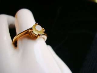 VINTAGE AVON 1982 SIMULATED CANARY DIAMOND RING SIZE 9  