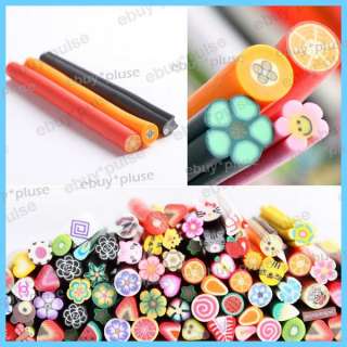 50pcs 3D Nail Art Canes Sticks Polymer Clay Stickers Rods.Be your own 
