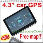 GPS Navigation FM /4 Touch Screen FREE MAP 4GB  