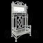 White Wire Living Room TV Cabinet Stand Jewelry Display 112 Dollhouse 