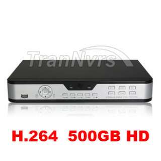 Channel H.264 Real Time Surveillance Security DVR with 500GB HD