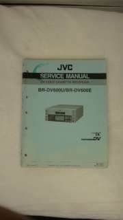 JVC BR DV600U/BR DV600E VIDEO RECORDER SERVICE MANUAL  