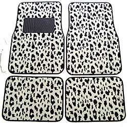 Cow Small Print Front and Rear Carpet Car Floor Mats  