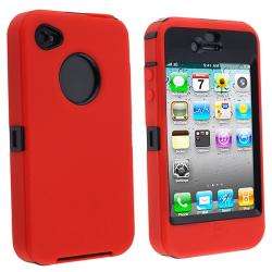 Red Otterbox Apple iPhone 4 Defender Case  