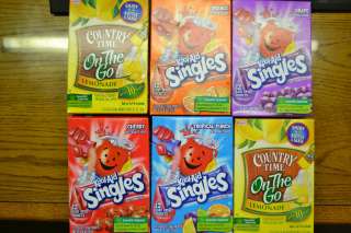 Kool Aid Singles *Tropical Punch, Orange, Grape, Cherry or Country 