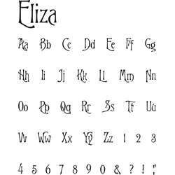 QuicKutz Eliza Classic Complete Alphabet Die Set  