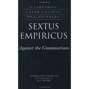  Sextus Empiricus Against the Grammarians (Adversus 