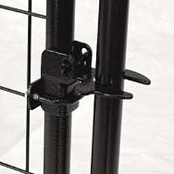 AKC Black 4x8 ft Welded Wire Kennel  