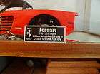 Ferrari F40 Metal Display Plaque For Models 1/8 1/12 1/16 1/18 1/24 1 