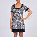 Tiana B Womens Animal Print Short sleeve Dress 