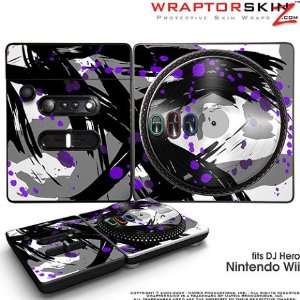  DJ Hero Skin Abstract 02 Purple fits Nintendo Wii DJ Heros (DJ HERO 