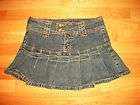 ANGELS Jeans Denim Pleated Mini Skirt sz 7 (28/12) HOT