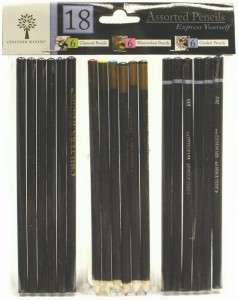 18 PENCILS (6 CHARCOAL,6 WATERCOLOUR, 6 GRADED) ARTIST QUALITY 