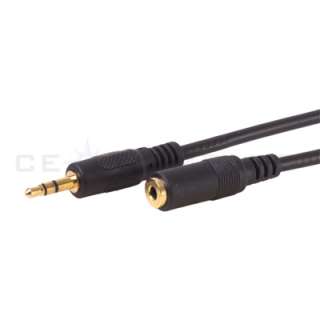   5mm Stereo Audio Extension Cable Plug Mini Jack M/F Male Female  