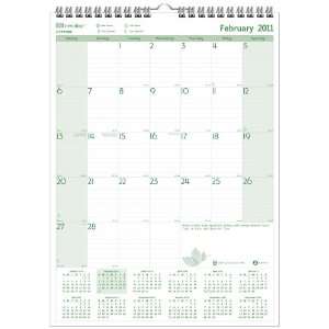  Brownline 2011 EcoLogix Monthly Wall Calendar, 12 x 17 