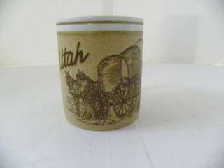 Rustic UTAH Americana Coffee Cup Mug Salt Lake Settlers  