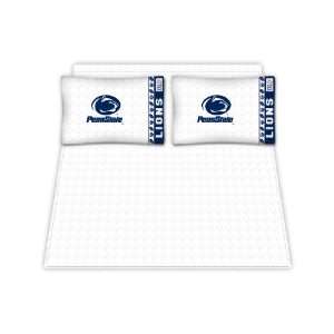   Penn Sate Nittany Lions NCAA /Color White Size Queen