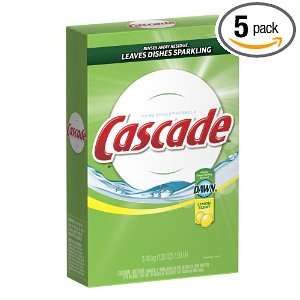 Cascade Powder Dishwasher Detergent, Lemon Scent, 120 Fluid Ounce 