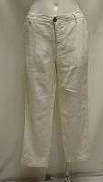 MIU MIU by PRADA Linen Off White Capri Cropped Pant 42  