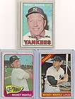 Topps MICKEY MANTLE 3 CARD LOT 1965 #350 1966 #50 1967 