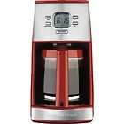 red coffee maker  