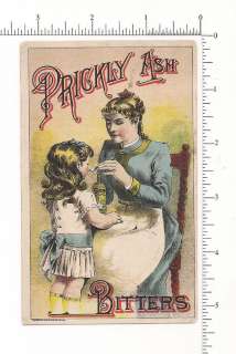 2811 Prickly Ash Bitters medicine trade card Kansas City Dr. B. F 