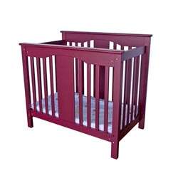 Belle Red Mini Crib in Red  