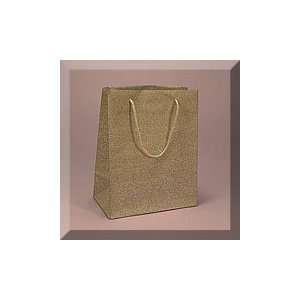  10ea   6 1/4 X 3 X 6 1/4 Gold Glitter Grain Bag Health 