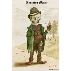 Forestry Major   Poster by F. Frusius, M. D. (12x18)  