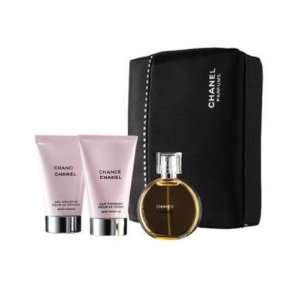  Chance by Chanel Women Perfume Gift Set 3 Pc (1 EDT 1.2 Oz 