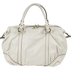 Gucci Horseshoe Leather Boston Handbag  