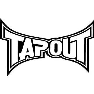  TAPOUT Giant 3 Foot WHITE VINYL STICKER / DECAL (Clothing 