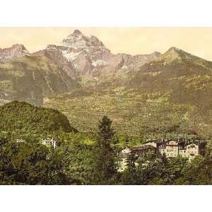   Salines and Villa des Bains Bex Vaud Canton of Switzerland 24 X 18