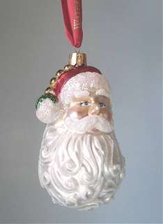 Waterford Santa Head Xmas Ornament Holiday Heirloom New  