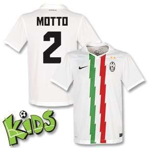  10 11 Juventus Away Jersey + Motto 2 (Fan Style)   Boys 
