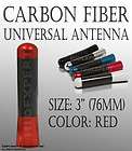 Nissan JDM 3 76mm 100% Carbon Fiber Red Color Mini Racing Antenna Wz1 