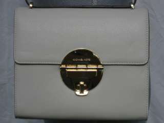 MICHAEL Michael Kors Handbag, Margo Ivory Medium Shoulder Flap Bag New 